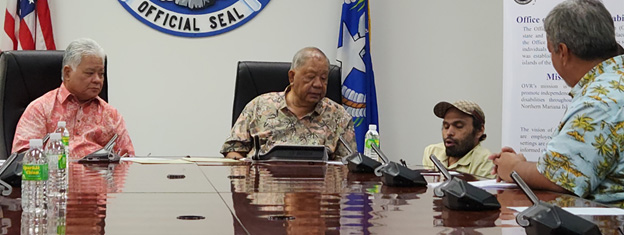 Governor Palacios and Lt. Governor Apatang NDEAM 2023 proclamation signing